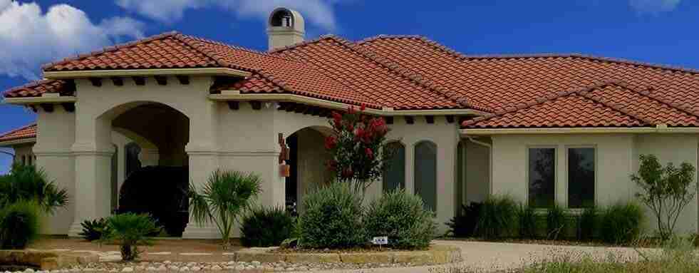 Tile roofing on home