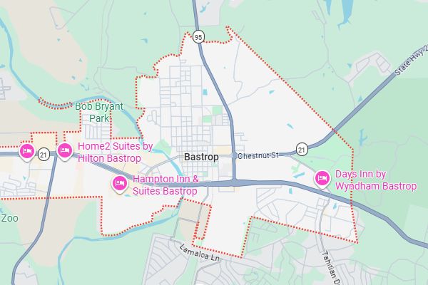 Bastrop map