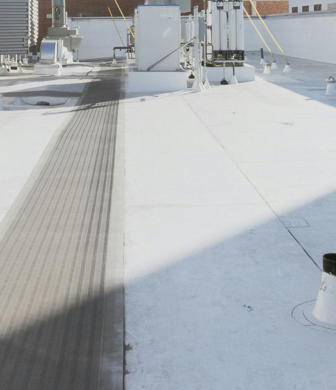 Commercial roof installation