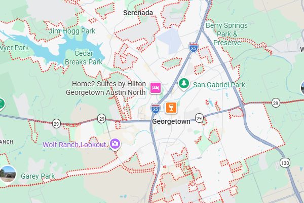 Georgetown map