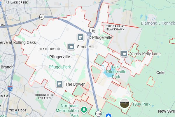 Pflugerville map