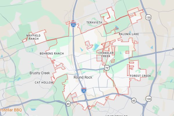Round Rock map